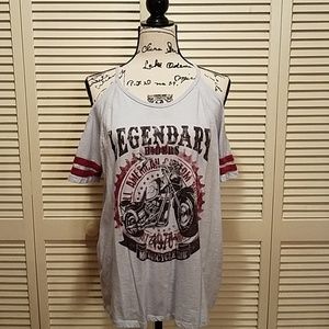 Women's cold shoulder top